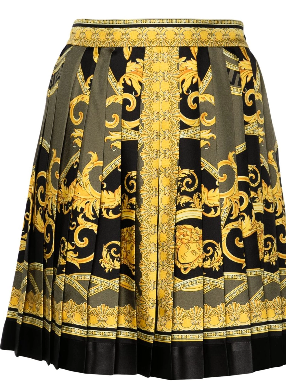 Cheap Versace skirt Dieux Women Coupe silk des pleated La 0802
